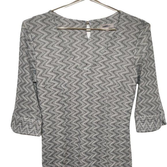 Ellie Kai Chevron Zig Zag Sheath Dress Size 0 - Picture 2 of 14
